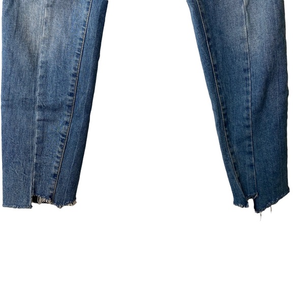 Zara Women Two Toned Premium Denim Collection Crop Ankle Jeans Size 4 - Picture 7 of 12